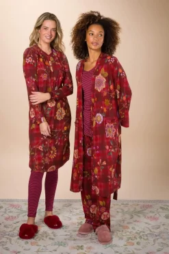 Pip Studio Kimonos|Bademäntel|Naomi Kimono Flores Felices Rot