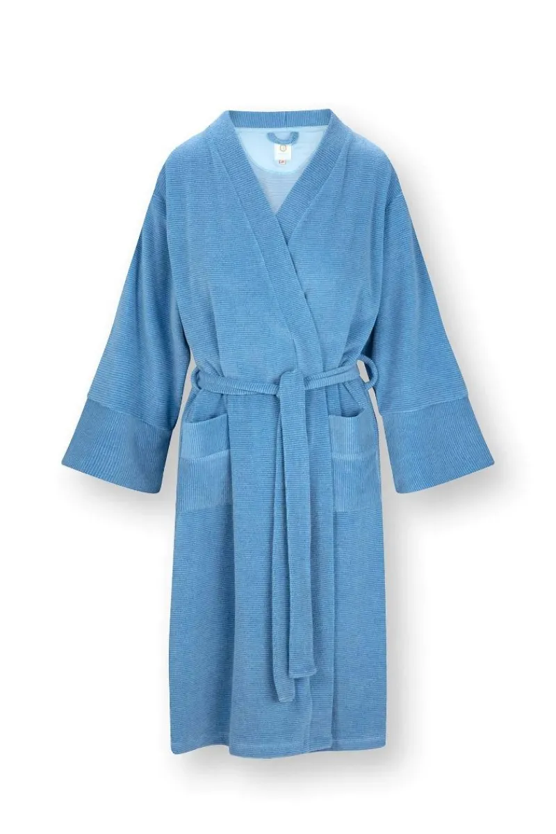 Pip Studio Strandmode|Naomi Kimono Petite Sumo Stripe Blau