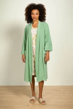 Pip Studio Strandmode|Naomi Kimono Petite Sumo Stripe Grün