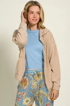 Pip Studio Pullover & Strickjacken|Pullover Und Strickjacken|Nicolle Jacke Little Sumo Stripe Sand