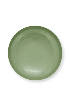 Pip Studio Schalen Und Tabletts|Niedriges Schale Metall Mittel 12.5cm Grün