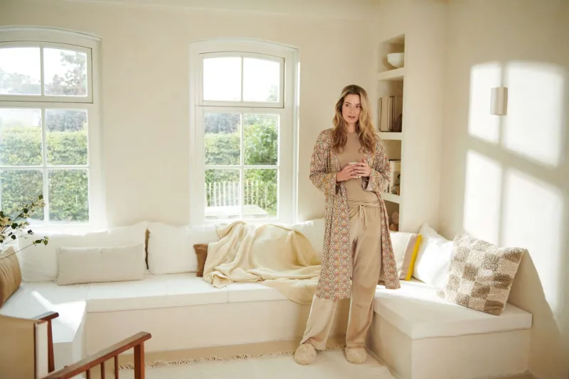 Pip Studio Kimonos|Bademäntel|Nisha Kimono Bailamos Sand