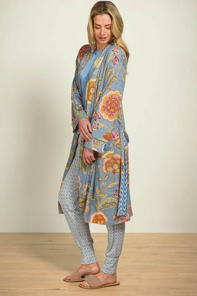 Pip Studio Strandmode|Nisha Kimono Matata Blau