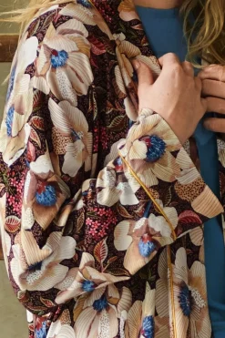 Pip Studio Kimonos|Bademäntel|Nisha Kimono Rosita Braun