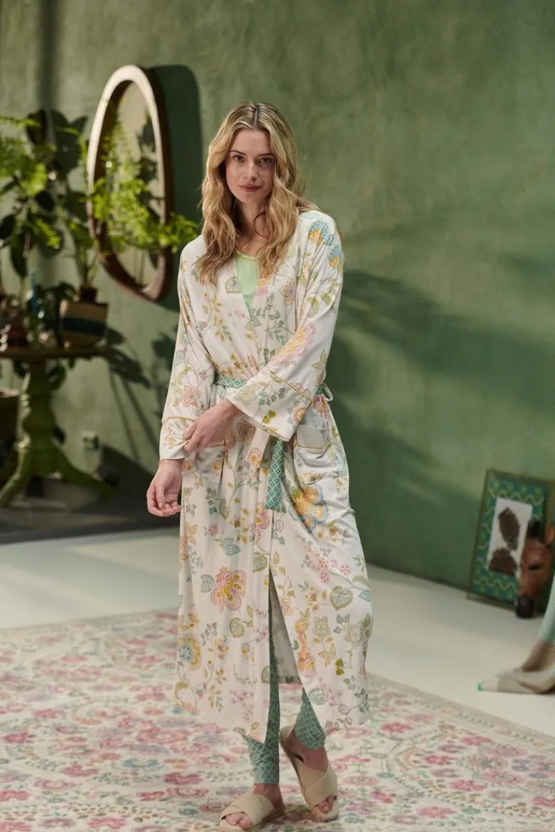 Pip Studio Strandmode|Noa Kimono Buenas Noches Weiss