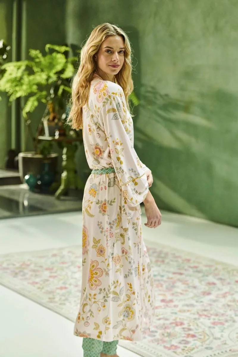 Pip Studio Strandmode|Noa Kimono Buenas Noches Weiss