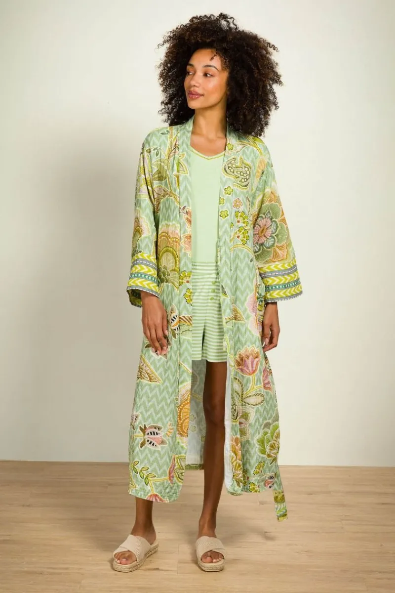 Pip Studio Strandmode|Noa Kimono Hakuna Hell Grün