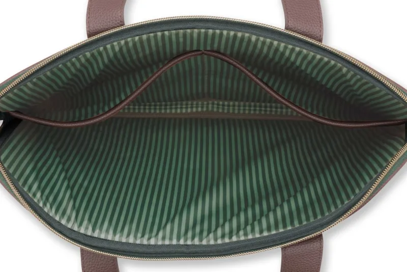 Pip Studio Taschen|Laptoptaschen|Olivia Laptoptasche Tutti i Fiori Grün