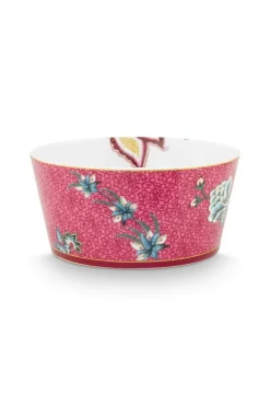 Pip Studio Porzellan Sets|Schalen|Oriental Flower Festival Set/4 Schalen Dunkel 12cm Rosa