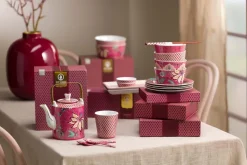 Pip Studio Besteck|Porzellan Sets|Oriental Flower Festival Set/6 Teelöffel Dunkel Rosa