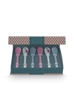 Pip Studio Besteck|Porzellan Sets|Oriental Flower Festival Set/6 Teelöffel Blau