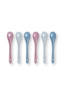 Pip Studio Besteck|Porzellan Sets|Oriental Flower Festival Set/6 Teelöffel Blau