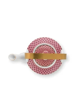 Pip Studio Porzellan Sets|Teekannen|Oriental Flower Festival Teekanne Dunkel Medium Rosa