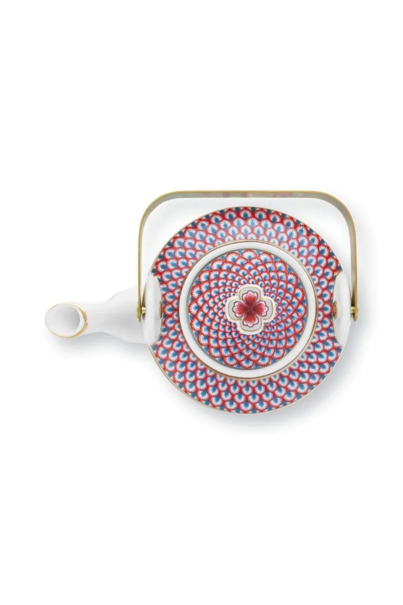 Pip Studio Porzellan Sets|Teekannen|Oriental Flower Festival Teekanne Medium Blau