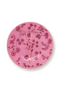 Pip Studio Gebäckteller|Petit Four Jolie Blumen 12cm Rosa