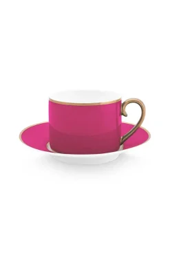 Pip Studio Cappuccino Tasse|Tasse & Untertasse|Pip Chique Cappuccino Tasse & Untertasse Rosa