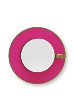 Pip Studio Cappuccino Tasse|Tasse & Untertasse|Pip Chique Cappuccino Tasse & Untertasse Rosa