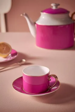 Pip Studio Cappuccino Tasse|Tasse & Untertasse|Pip Chique Cappuccino Tasse & Untertasse Rosa