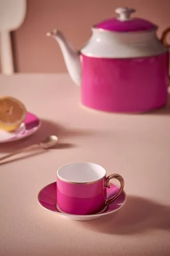 Pip Studio Espresso Tasse|Tasse & Untertasse|Pip Chique Espresso Tasse & Untertasse Rosa