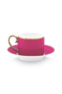Pip Studio Espresso Tasse|Tasse & Untertasse|Pip Chique Espresso Tasse & Untertasse Rosa
