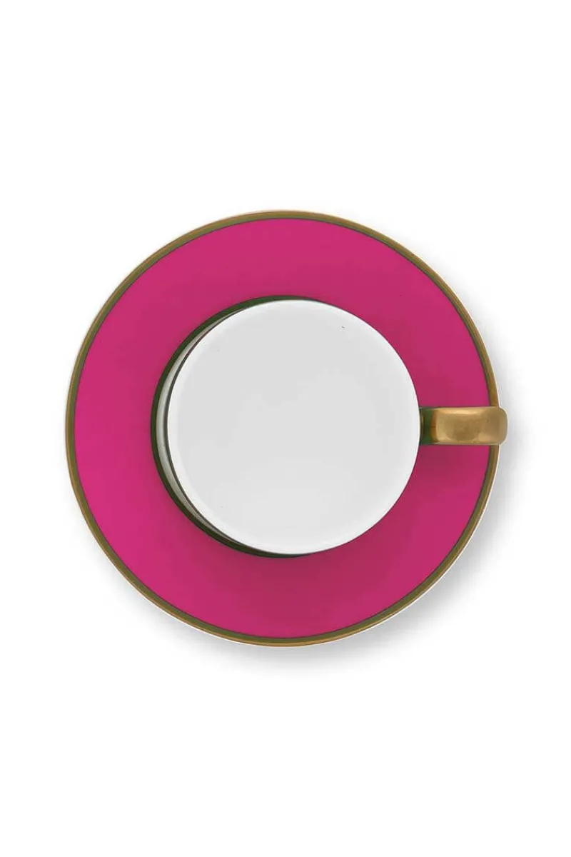 Pip Studio Espresso Tasse|Tasse & Untertasse|Pip Chique Espresso Tasse & Untertasse Rosa