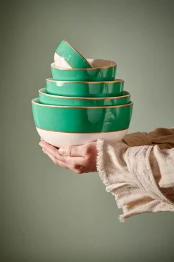 Pip Studio Salatschüsseln|Pip Chique Schale Grün 20.5cm