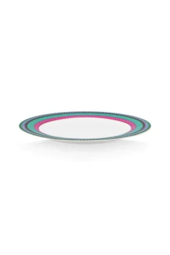 Pip Studio Frühstücksteller|Pip Chique Stripes Frühstücksteller Rosa/Grün 23cm