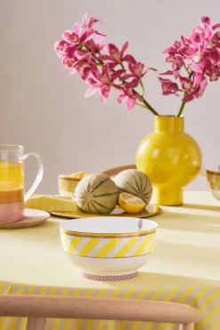 Pip Studio Schalen|Pip Chique Stripes Schale 18cm Gelb
