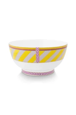Pip Studio Schalen|Pip Chique Stripes Schale 18cm Gelb