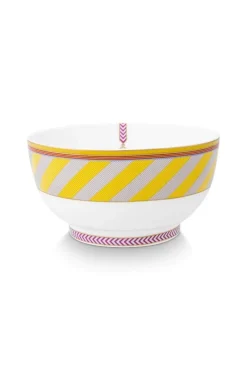 Pip Studio Schalen|Pip Chique Stripes Schale 20.5cm Gelb
