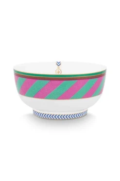 Pip Studio Schalen|Pip Chique Stripes Schale Rosa/Grün 15.5cm