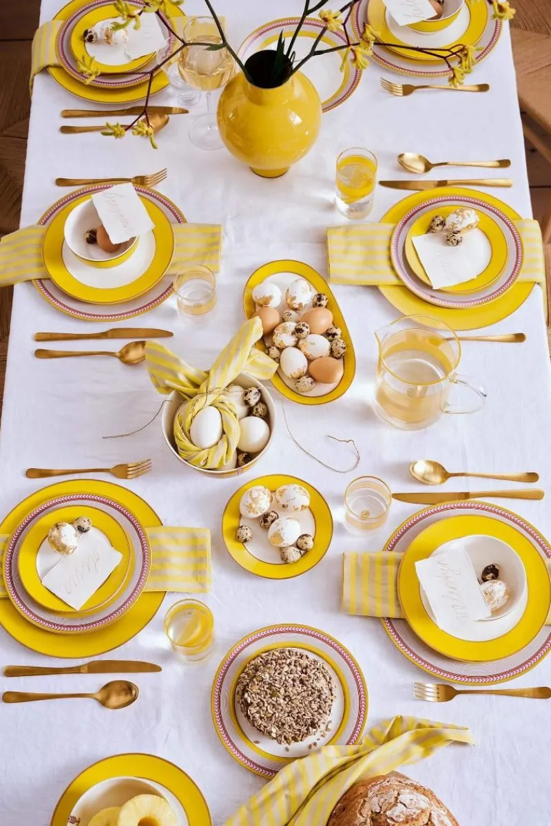 Pip Studio Tortenteller|Pip Chique Tortenteller Oval Gelb