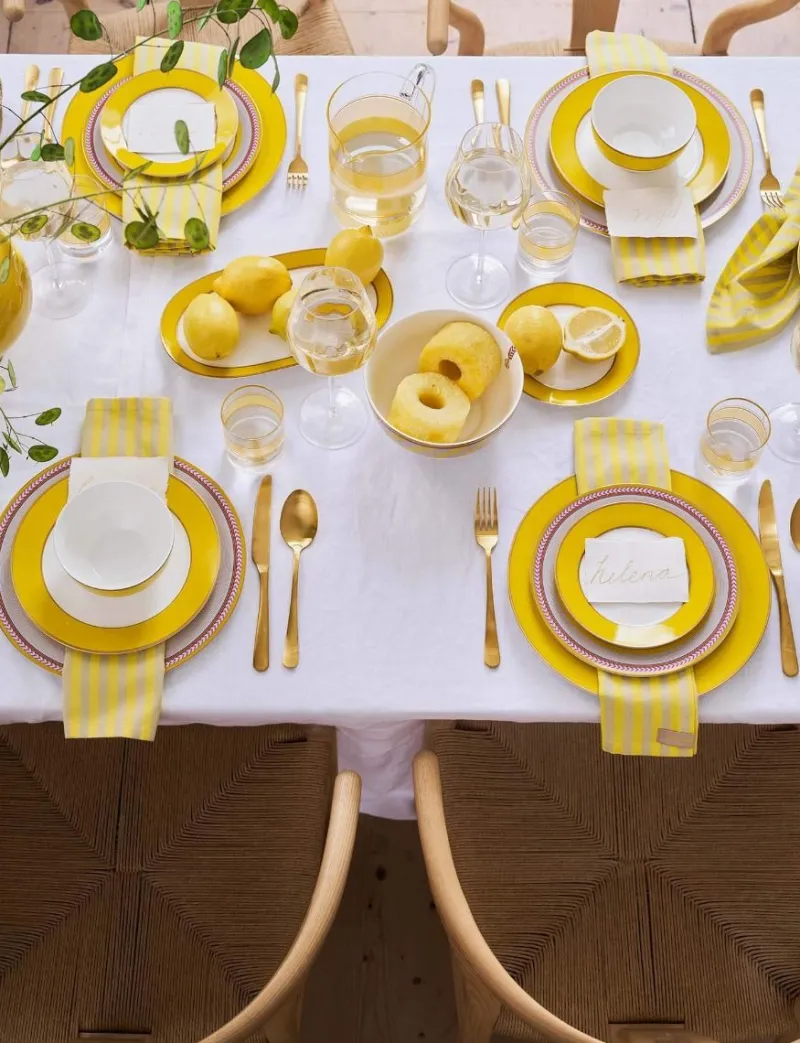 Pip Studio Tortenteller|Pip Chique Tortenteller Oval Gelb