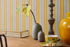 Pip Studio Vliestapete|Blurred Lines Vliestapete Beige/ Gelb