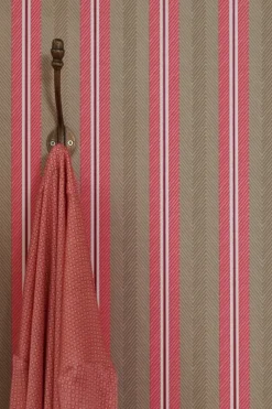Pip Studio Vliestapete|Blurred Lines Vliestapete /Rosa Khaki
