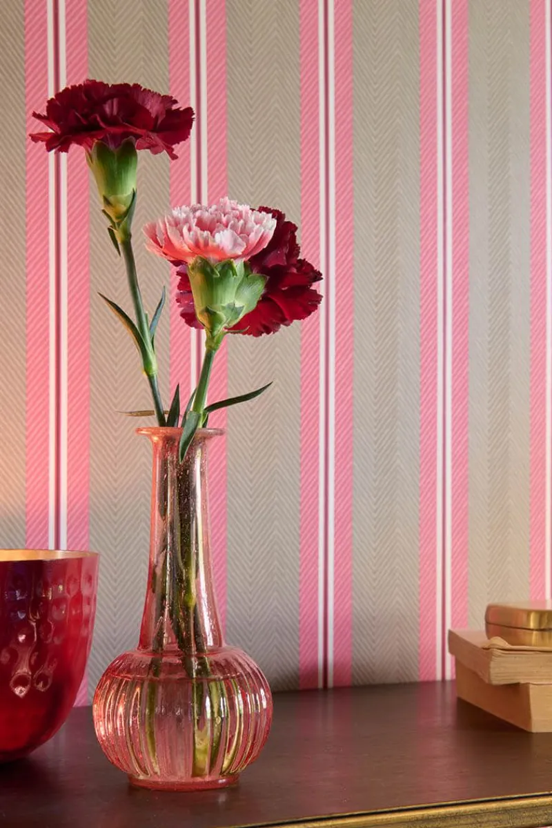 Pip Studio Vliestapete|Blurred Lines Vliestapete /Rosa Khaki