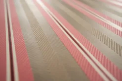 Pip Studio Vliestapete|Blurred Lines Vliestapete /Rosa Khaki