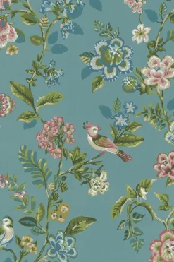 Pip Studio Vliestapete|Botanical Print Vliestapete Meeresblau