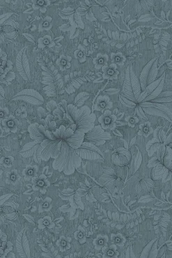 Pip Studio Vliestapete|Casa dei Fiori Vliestapete Denim Blau