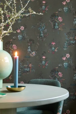 Pip Studio Vinyltapete|Chinese Porcelain Vinyltapete Dunkel Grün
