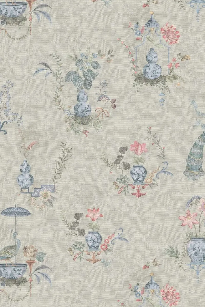 Pip Studio Vinyltapete|Chinese Porcelain Vinyltapete Sand Beige