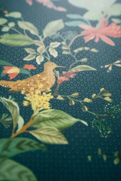 Pip Studio Vliestapete|Floris Vliestapete Dunkel Blau