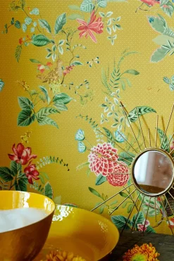 Pip Studio Vliestapete|Floris Vliestapete Gelb