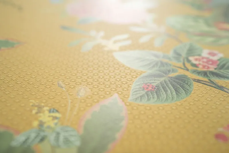 Pip Studio Vliestapete|Floris Vliestapete Gelb