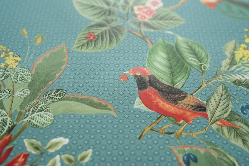 Pip Studio Vliestapete|Floris Vliestapete Petrol