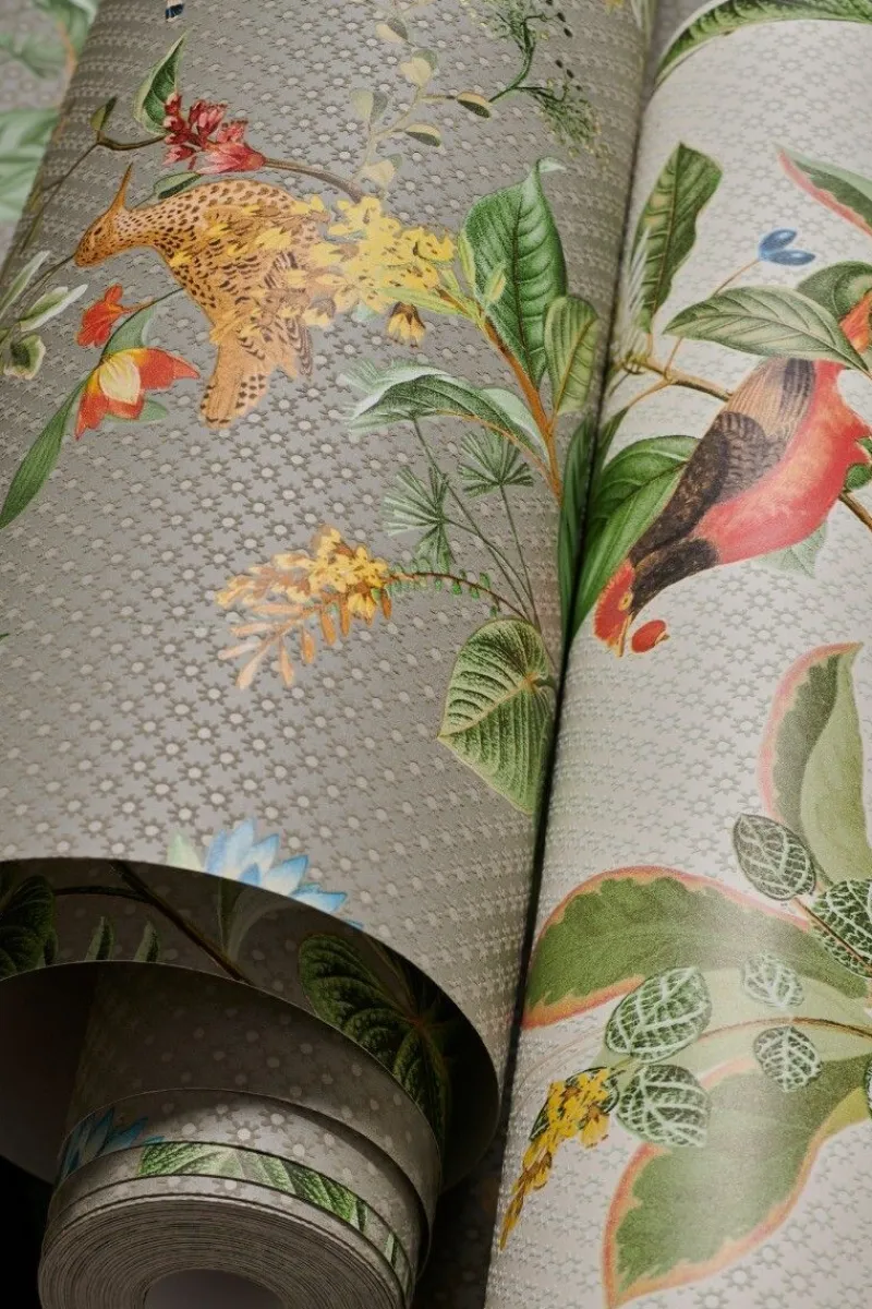 Pip Studio Vliestapete|Floris Vliestapete Khaki