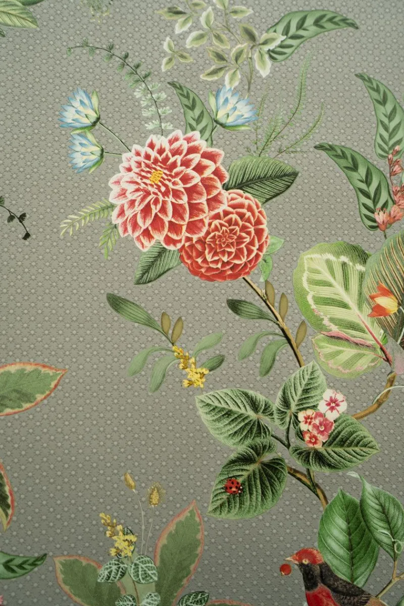 Pip Studio Vliestapete|Floris Vliestapete Khaki