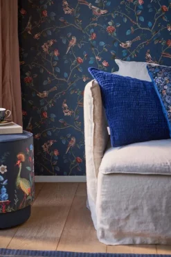 Pip Studio Vliestapete|Good Nightingale Vliestapete Dunkel Blau