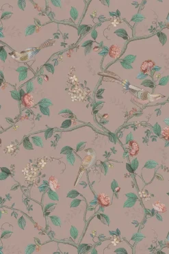 Pip Studio Vliestapete|Good Nightingale Vliestapete Mauve Rosa