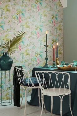 Pip Studio Vliestapete|Palm Scene Vliestapete Grau